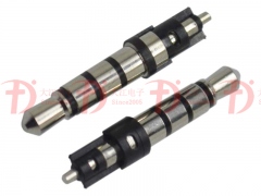 耳機(jī)插頭 -3.5mm四級(jí)4.5膠盤 23.5L 鍍鎳黑膠